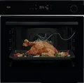 AEG Einbaubackofen TR7PB63ZSB | Wifi-fähig | SteamCrisp Dampf | Pyrolyse | Kerntemperatursensor | 72L | Schwarz,  (Spektrum:  bis D)