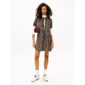 Tommy Jeans A-Linien-Kleid TJW TIE DETAIL MINI DRESS braun XL (42)
