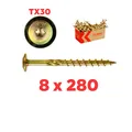 Tellerkopfschrauben Konstruktionsschrauben für Holz Tellerkopf TORX 5x40-10x400