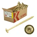 Klimas Holzbauschrauben mit Tellerkopf Konstruktionsschrauben gelb 6 8 10 TORX