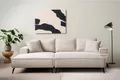 Home affaire Sitzgruppe TVINNU, Polsterecke L-Form, Schlaffunktion, mit Hocker, (Set), Set, stellbar zum Schlafsofa (Krokodilverbinder)