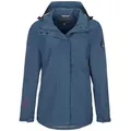 Blue Wave Funktionsjacke Britta Damen Jacke Britta - Funktionsmantel abnehmbare Kapuze & Mesh-Futter blau 42