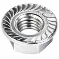 Sperrzahnmuttern M8 (DIN 6923) | Rostfreier A2 V2A Edelstahl Inox | Edelstahlmuttern Flanschmuttern Bundmuttern mit Zahnrippen UKV Sperrverzahnung | 10 Stück