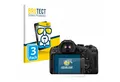 BROTECT Displayschutzglas Folie für Canon EOS R6 Mark III, 3 Stück, Schutzfolie Glas Panzer Display Schutz klar