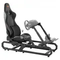 VEVOR Rennlenkradständer für Logitech G923/G920/G29, robustes Fahrsimulator-Cockpit aus Stahl _ Thrustmaster T248P, Lenkradhalterung höhenverstellb