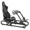 VEVOR Lenkradständer für Logitech G923/G920/G29, Rennsimulator-Cockpit aus Stahl – Thrustmaster T248P, Lenkradhalterung höhenverstellbar und Fußpedalwinkel einstellbar, max. Tragkraft 150 kg