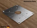 ALU Befestigungsplatte Einlegeplatte für Frästisch LUX-TOOLS OF-1200 A Oberfräse