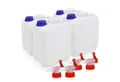 Höfer Chemie GmbH Kanister 4 x 5 L Kunststoff Kanister Set für Camping & Freizeit (1 St), Praktisch, stapelbar und lebensmittelgeeignet