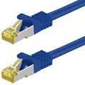 Patchkabel blau 1m CAT7-Rohkabel 600MHz Netzwerk Ethernet-Kabel halogenfrei