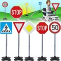 Verkehrsschilder SET 5-teilig Kinder Verkehrszeichen Straßenschilder Spielzeug
