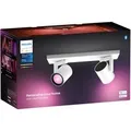 Philips Hue Smart-LED-Deckenleuchte Argenta White & Color Ambiance 2er Spot