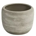 Dehner Übertopf Romy, Ø 29 cm, Höhe 26 cm, Keramik, Creme
