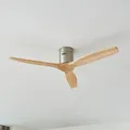 Vindur Deckenventilator Ø 132 cm nickel DC leise Lucande, Vindur, Holz, für Wohnzimmer, Holz, Modern - 23