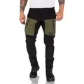 Rock Creek Softshellhose Herren Softshellhose Wanderhose H-196 grün|schwarz M