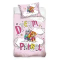Paw Patrol Bettwäsche 100x135 40x60 Baumwolle · Babybettwäsche Kinderbettwäsche für Mädchen und Jungen · rosa · Mädchenbettwäsche