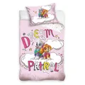 Paw Patrol Baby/Kinder Bettwäsche für Mädchen rosa 40x60 + 100x135 cm Baumwolle