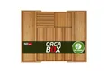 SO-TECH® Besteckeinsatz ORGA-BOX® III Universal Bambus Besteckkasten verstellbar (1 St), 5-7 Fächer, Breite 350 - 580 x Tiefe 470 mm mit Messerblock