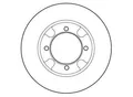 A.B.S. Bremsscheibe 15876 belüftet 250mm 20mm für MAZDA