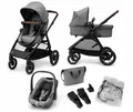 Maxi-Cosi Zelia S Trio Kinderwagen 3 in 1 Komplettset Grau - Bis 22Kg / Bis 4 J.