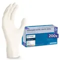 ARNOMED Nitril White Einmalhandschuhe, puderfrei, weiß 309-XL , 1 Packung = 200 Stück, Größe XL