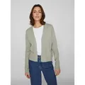 Vila Cardigan VIRIL SHORT L/S KNIT CARDIGAN-NOOS Materialmix, regular fit grün XS (34)