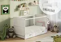 Kids Collective Babybett Kinderbett 60x120/70x140 cm umbaubar zu höhenverstellbares Lattenrost, 70x140 cm mit Schublade von Geburt bis 6. Lebensjahr