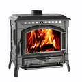 termostufa Holzofen aus Gusseisen 'Termoisotta DSA' Der Linie Elegant Klassisch, Mit einem impiantotmosanitario ermöglicht Heizen auch die Heizkörper von Haus mit der Wärme gesunden und sauberen der Holz. Abmessungen mm. 760 x 775 x 520. Energieverbrauch Arbeitszeit 4,4