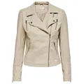 ONLY Bikerjacke Gemma (1-St) beige XS (34)