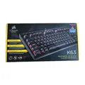 Corsair K63 Mechanische Gaming Tastatur Cherry MX red QWERTZ DE Layout Rote LED