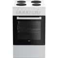 Beko FSS56000GW Standherd Mulden-Kochfeld Grill Geschirrwagen SteamShine - Weiß