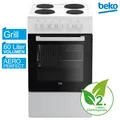 Beko FSS56000GW Standherd Mulden-Kochfeld Grill SteamShine RO_FSS56000GW_R