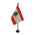 AZ FLAG - Tischflagge Libanon - 15x10 cm - Libanesische Tischfahne 10 x 15 Cm - Flaggen