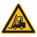 König Werbeanlagen Hinweisschild Warnschild, Warnung vor Flurförderzeugen W014,DIN EN ISO 7010