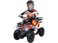 Elektro-Kinderquad Torino, 1000 Watt, Pocket-Quad mit Scheibenbremsen, 24 km/h, 3 x 12-Volt-Batterie (Schwarz/Weiß/Rot Polo)