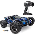 TRAXXAS TRX67097-4BLUE Rustler 4x4 Ultimate blau Stadium Truck RTR Brushless