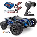 TRAXXAS# TRX67097-4BLU Rustler 4x4 Ultimate+2x 3S 5000 mAh Akku und doppel Lader