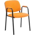 TPFLiving Besucherstuhl, Orange, Textil, 53x79x53 cm, Arbeitszimmer, Besucherstühle