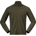 Bergans Herren Rabot Merino Fleece Jacke (Größe L, oliv)