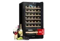 Klarstein Weinkühlschrank Barossa 32 Uno, für 36 Standardflaschen á 0,75l,Wein Flaschenkühlschrank Weintemperierschrank Weinschrank Kühlschrank