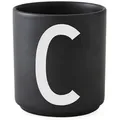 Design Letters - AJ Porzellan Becher C, schwarz
