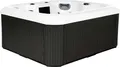 HOME DELUXE - Outdoor Whirlpool - SEA STAR PURE - Maße 180 x 160 x 79 cm - Inkl. Heizung, 19 Massagedüsen und 15 Lichtquellen I Außen Whirlpool Spa für 4 Personen