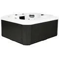 Home Deluxe - Outdoor Whirlpool Sea Star Pure 180 X 160 Cm Für 4 Personen Ausstattung: Pure Whirlpool Outdoor Saunaofen Holz