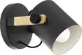 Eglo 1er Spot Hornwood schwarz-creme-braun Ø 17 cm E27  Wandleuchte