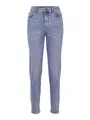 PIECES Damen Pckesia Mom Hw ANK JNS Lb142-vi Noos Bc, Dark Blue Denim, S
