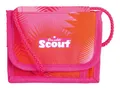 Undercover Scout Brustbeutel Florida Sunset, Pink-Orange, mit Reißverschluss, Klarsichtfach und Schlüsselring, 13,5x11x1 cm