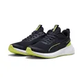 PUMA Flyer LITE 3 JR Sneaker, New Navy-Lemon Sherbert White, 38.5 EU