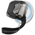 i-Blason für Airpods 4 Hülle MagSafe Schutzhülle Bumper Case Cover [Magnetische automatische Verriegelung] [MagSafe kabelloses Laden] [Matrix] mit Trageband für Airpods 4 2024 (Schwarz)