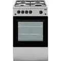 Beko CSS42014FS Küchenherd Freistehender Kocher Schwarz, Silber Gaskochfeld B - Schwarz