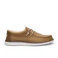 HeyDude für Herren. HD45301 Turnschuhe Wally Mesh Neutrals braun (41), Stoff, Wohnung, Schnürsenkel, Lässig