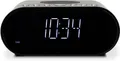 ROBERTS Ortus Charge Radio Wecker Dab+/FM/Bluetooth mit Qi-Ladegerät, Schwarz